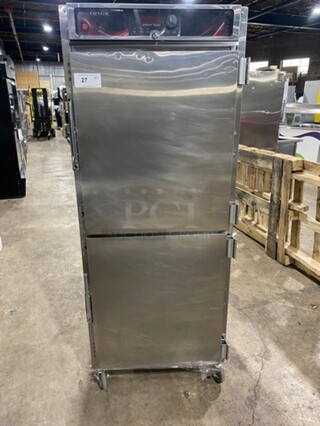 Cres Cor Commercial Electric Powered Split Door Roast-N-Hold Oven! All Stainless Steel! On Casters! Model: RO151FUA12DE4803Z SN: JBIJ0005151631 480V 60HZ 3 Phase