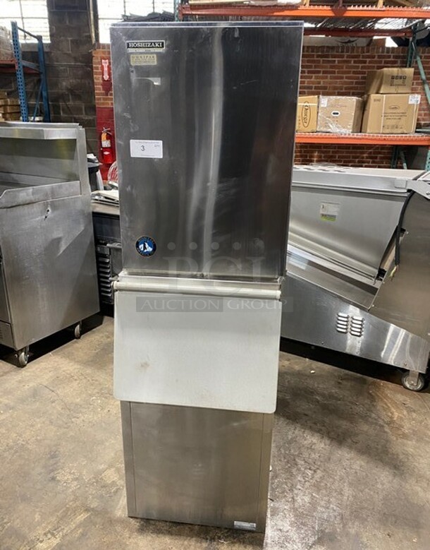 Hoshizaki Commercial Ice Maker Machine! With Commercial Ice Bin! All Stainless Steel! Model: KM280MWF SN: J10090G 115/120V 60HZ 1 Phase - Image 1 of 8