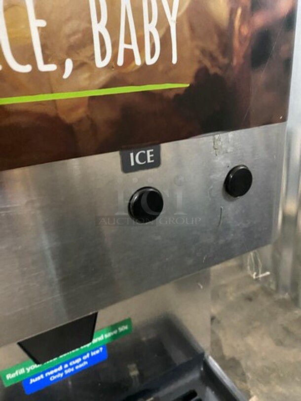 WOW! SCRATCH-N-DENT! LATE MODEL! Hoshizaki Commercial Countertop Refrigerated Ice Maker/Dispenser And Water Dispenser! All Stainless Steel! With Legs! Model: DCM270BAH SN: B17498L 115/120V 60HZ 1 Phase - Image 6 of 8