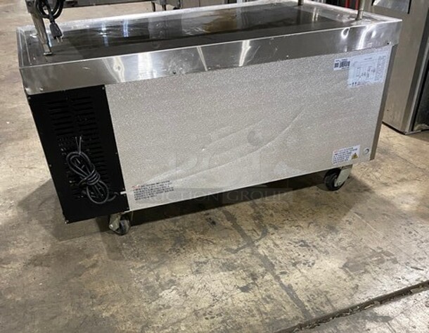 SWEET! Avantco Stainless Steel Commercial 2 Drawer Chef Base! On Commercial Casters! 115 Volts - Image 3 of 8