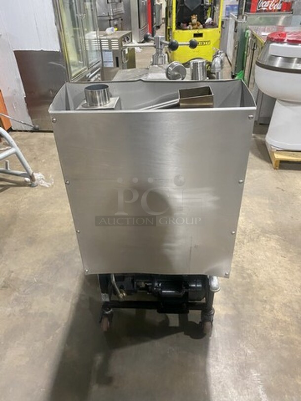 Sweet! 2017 All Stainless Steel LP Powered Pressure Fryer Deep Fat Fryer! Model YXY-25! With Basket & Oil Filter! On Casters!  - Image 3 of 10