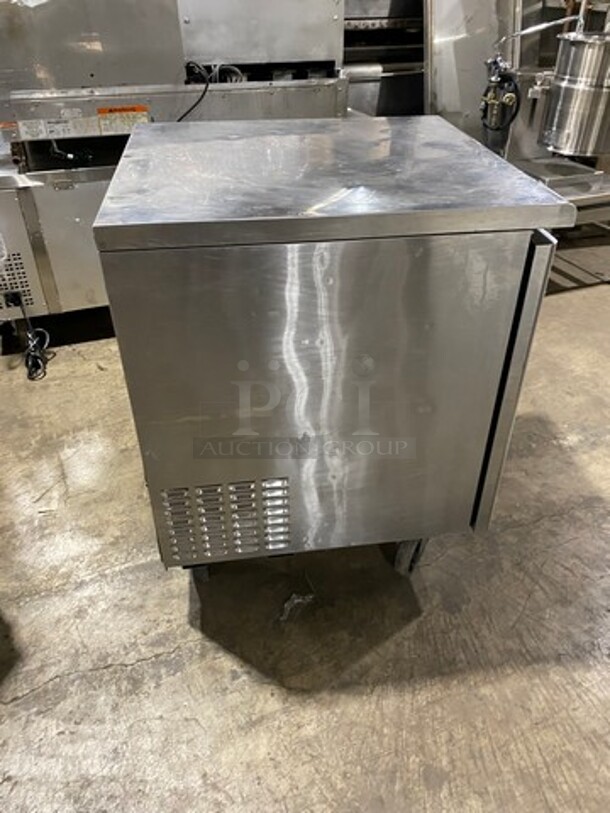Turbo Air Refrigerated Single Door Lowboy/Worktop Cooler! All Stainless Steel! On Casters! Model: TUR28SD 115V - Image 3 of 7