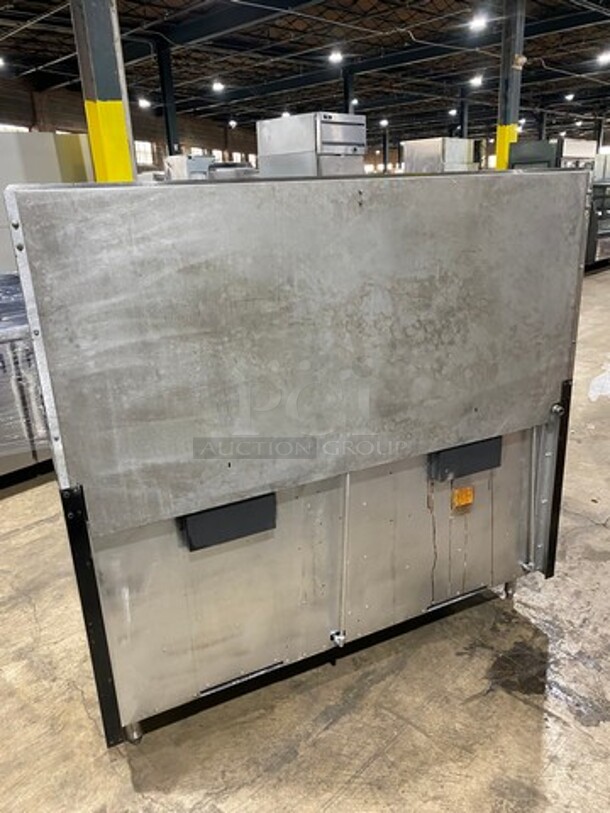 NICE! Vulcan Commerical Natural Gas Powered 10 Burner Stove! With Raised Back Splash And Salamander Shelf! With 2 Oven Underneath! All Stainless Steel! On Legs! - Image 4 of 10