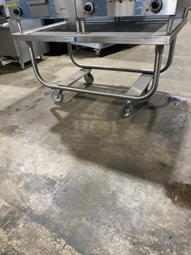 WOW! NEW! NEVER USED! Garland Commercial Countertop Electric Powered Flat Top Griddle! With Back And Side Splashes! On Legs! On Equipment Stand! All Stainless Steel! On Casters! Model: E2448G SN: 0404ME0033 208V 60HZ 3 Phase - Image 8 of 10