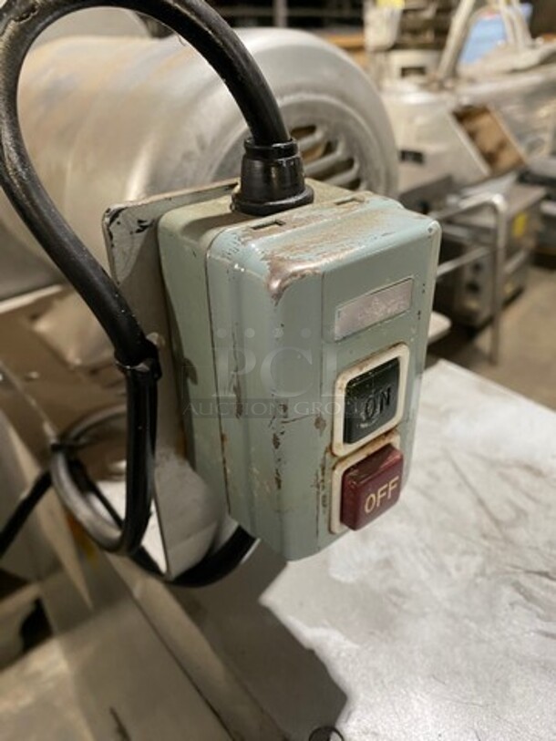 NICE! Commercial Floor Style 30QT Planetary Mixer! With Whisk And Paddle Attachments! With Bowl! Stainless Steel! WORKING WHEN REMOVED! - Image 10 of 12