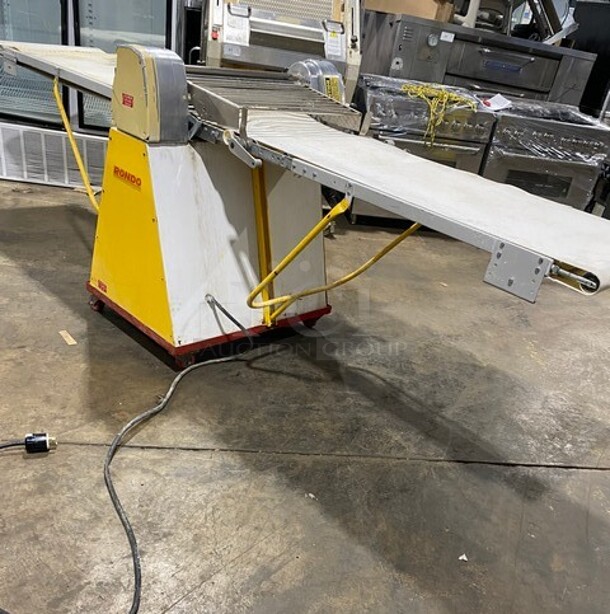 Seewer Rondo Metal Commercial Floor Style Reversible Dough Sheeter! MODEL SSO64C SN: A6019004 - Image 3 of 12