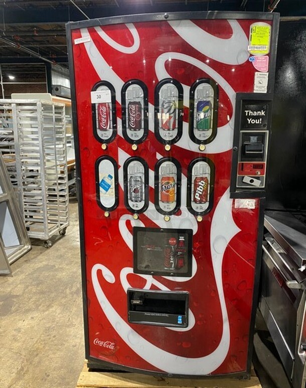 SWEET! Royal Vendors Commercial Floor Style Refrigerated Soda Can Vending Machine!  Suitable for Outdoor Use! MODEL RVCC6609 SN: 200116BA01331 - Image 1 of 11
