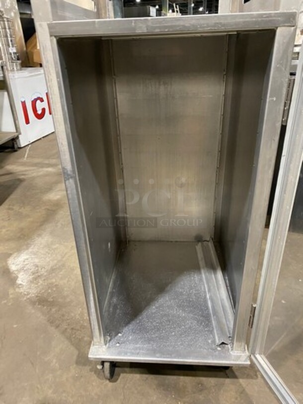 Lockwood Commercial Half Open Half Enclosed Pan Transport Rack! With View Through Door! On Casters! - Image 5 of 5