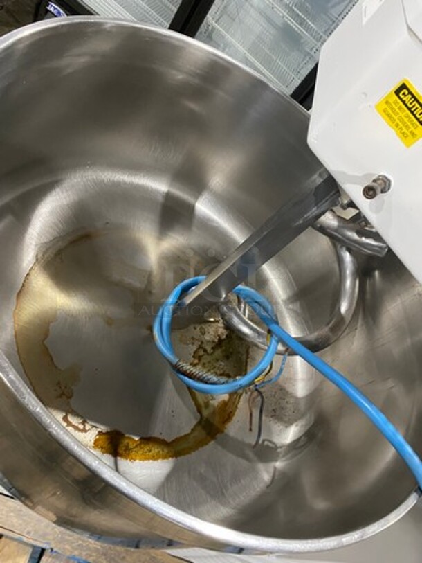 GREAT! Excalibur Commercial Floor Style Spiral Mixer! With Bowl Guard And Mixing Bowl! With Spiral Hook Attachment! Model: 200A SN: 970268 208V 3 Phase - Image 6 of 10