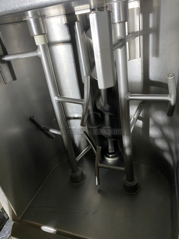 WOW! Biro Heavy Duty Meat Grinder/Mixer! All Stainless Steel! On Casters! Has 7.5 Horsepower! Model: EMG32 SN: 6494  60HZ 3 Phase - Image 5 of 11