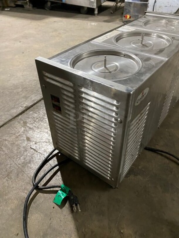 LATE MODEL! 2017 Crathco Commercial Countertop 3 Hopper Beverage Dispenser! BASE ONLY! Stainless Steel Body! Model: D353 SN: T371818 115V 60HZ 1 Phase - Image 4 of 8