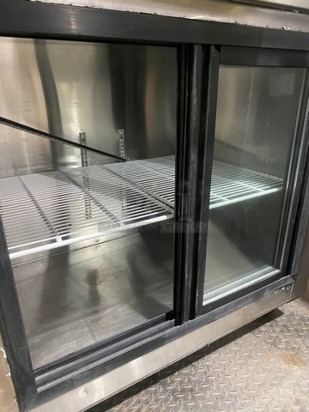 LATE MODEL! 2019 Cool Tech Commercial 2 Door Bar Back Cooler! With View Through Doors! All Stainless Steel! On Casters! Model: CMPH48GL SN: 025819 120V! Working When Removed! - Image 5 of 9