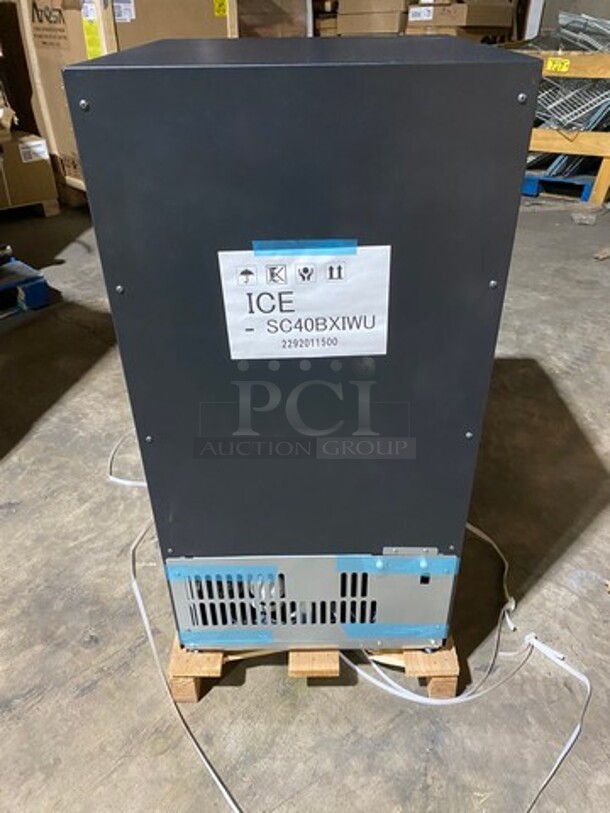 BEAUTIFUL! UNIQUE FIND! SCRATCH-N-DENT! Lumilinna Commercial Countertop/ Undercounter Single Door Slush Cooler! Using Very Precise Temperature Control, Lumilinna Can Hold Beverages Below Freezing — Without Freezing Them Solid. Water Normally Freezes At 32°F, But By Maintaining This Temperature, Lumilinna Can Store Beverages To The Coldest Temperature That Once Opened, Ice Crystals Form! Supercooled Products Crystallize When Poured, Producing A Soft Delicate Ice Slush! Model: ICESC40BXIWU SN: A19300017 115V 60HZ 1 Phase - Image 5 of 12