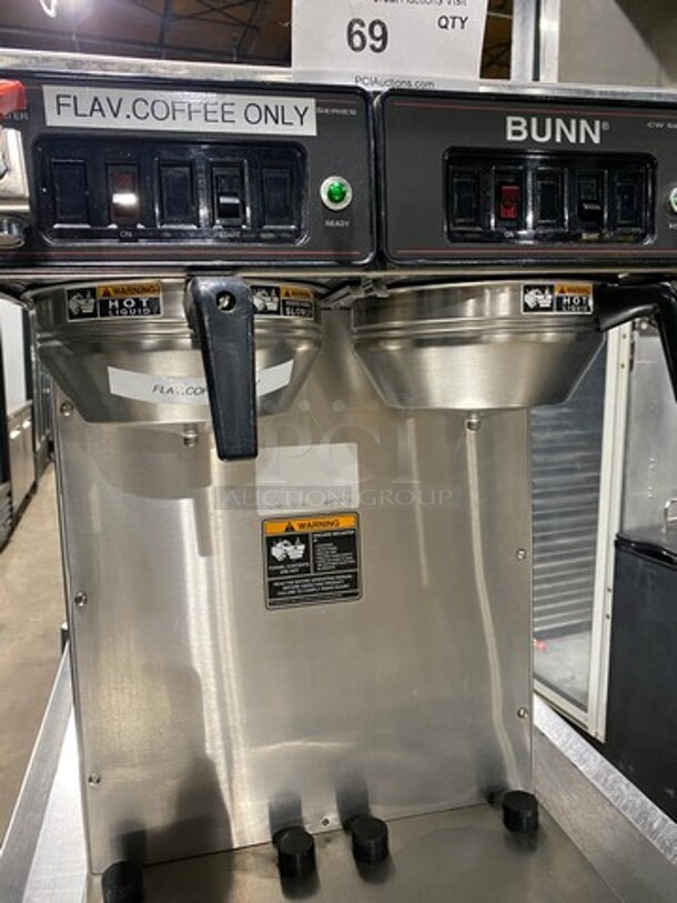 Bunn Commercial Countertop Dual Coffee Maker! With Hot Water Line! Stainless Steel! - Image 5 of 10