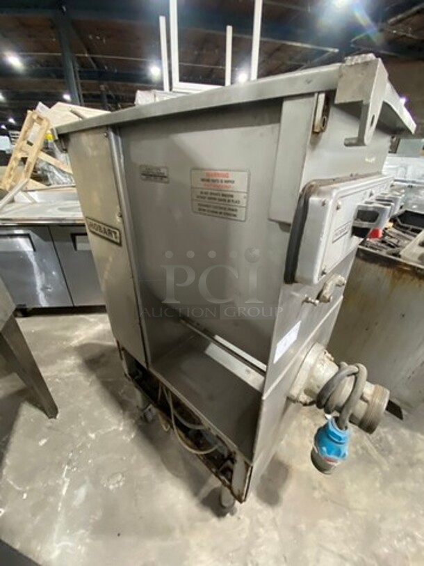 Hobart Commercial Heavy Duty Floor Style Meat Grinder! All Stainless Steel! On Casters! Model: 4246HD SN: 271052298 480V 60HZ 3 Phase - Image 4 of 9