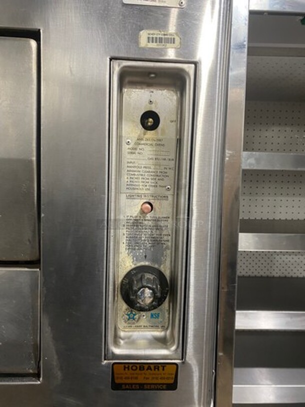 Vulcan Commercial Natural Gas Powered Triple Deck Baking Oven! All Stainless Steel! On Legs! 3x Your Bid Makes One Unit! WORKING WHEN REMOVED! Model: 7018A1 - Image 8 of 11