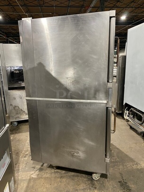 Vulcan Commercial Natural Gas Powered Double Deck Convection Oven! With View Through Doors! Metal Oven Racks! All Stainless Steel! On Casters! 2x Your Bid Makes One Unit! Model: SG1010T SN: 48043915 - Image 4 of 9
