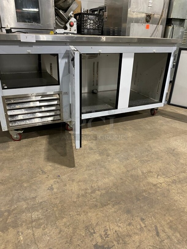 SWEET! LATE MODEL 2021 Leader Stainless Steel low Boy Under Counter Freezer! MODEL ESFB72 SB:NE11R1789 115V 1PH! Working When Removed!  - Image 5 of 7
