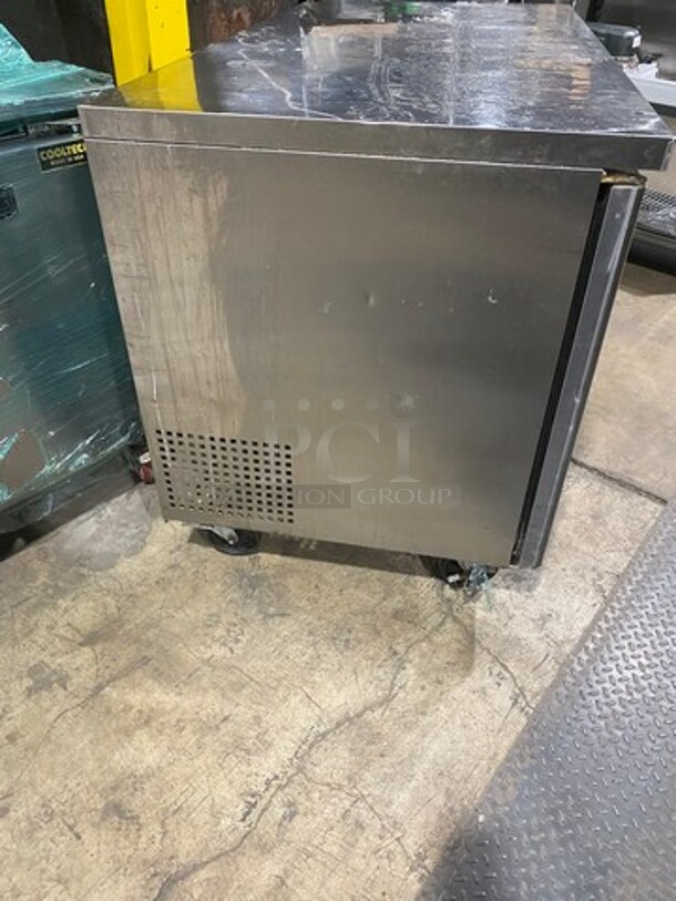 L & J Commercial 2 Door Lowboy/ Worktop Cooler! Stainless Steel! On Casters! WORKING WHEN REMOVED! Model: LUC60 SN: LUC6012020684020 115V 60HZ 1 Phase - Image 3 of 8