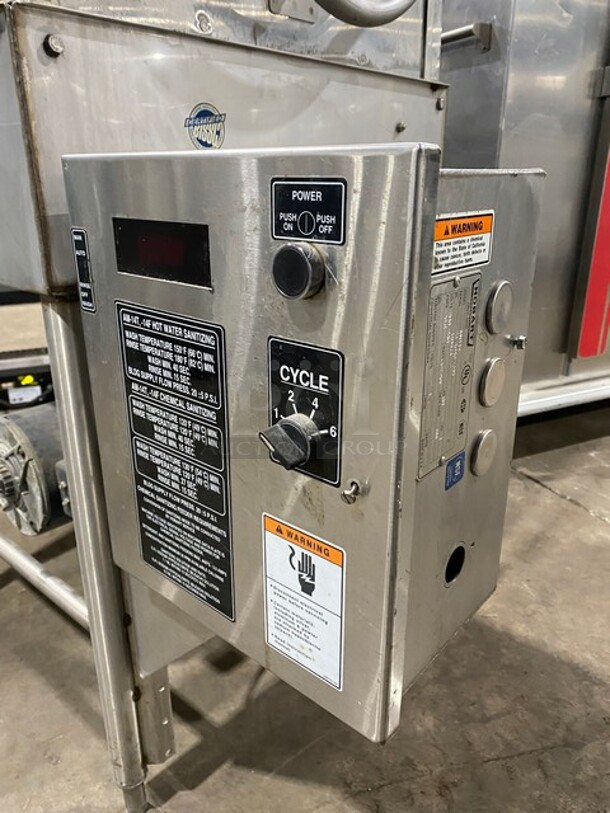 Hobart Commercial Pass-Through Dishwasher! All Stainless Steel! On Legs! Model: AM14T SN: 231048799 208/240V 60HZ 3 Phase - Image 7 of 10