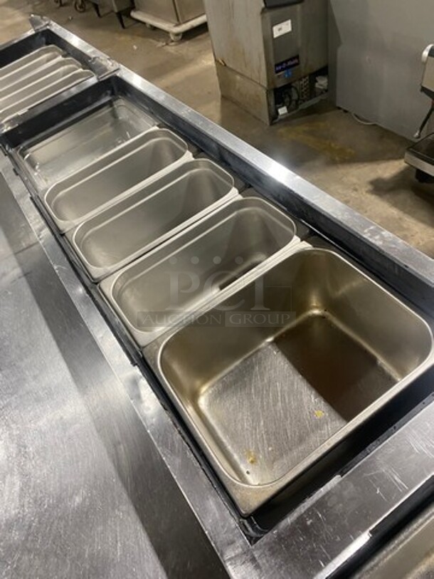 True Refrigerated Pizza Prep Table! With 3 Door Refrigerated Underneath Storage Space! All Stainless Steel! Model TPP93 Serial 6949372! 115V 1 Phase! - Image 9 of 10