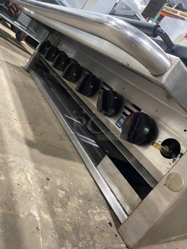 MagiKitch'n Commercial Countertop Natural Gas Powered Char Broiler Grill! With Back And Side Splashes! All Stainless Steel! - Image 6 of 7