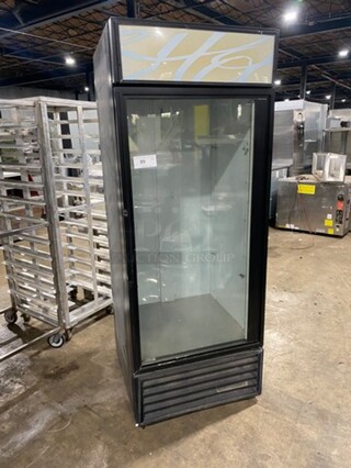 True Commercial Single Door Reach In Refrigerator Merchandiser! With View Through Door! Model: GDM26 SN: 4163902 115V 60HZ 1 Phase