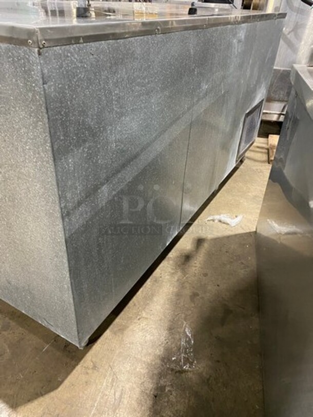 Leader Commercial 3 Door Under The Counter/ Work Top Cooler! With Poly Coated Racks! All Stainless Steel! On Legs! Model: LB72 SN: P1080724 115V 60HZ 1 Phase - Image 4 of 7