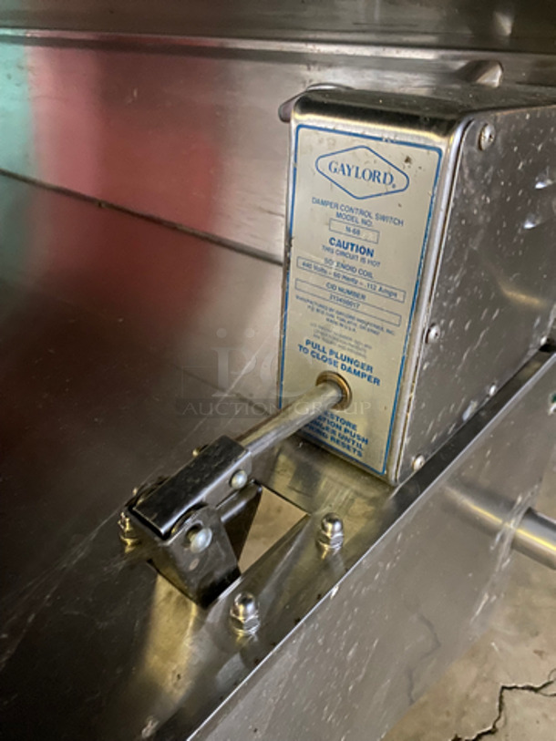 NICE! New! Gaylord Commercial Heavy Gauge Low Profile Ventilation Hood! All Stainless Steel! Model: N68SH! - Image 6 of 9