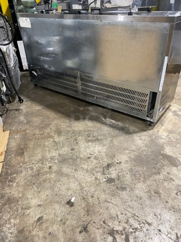 Commercial 3 Door Lowboy/Worktop Cooler! With Poly Coated Racks! All Stainless Steel! On Casters! - Image 4 of 8
