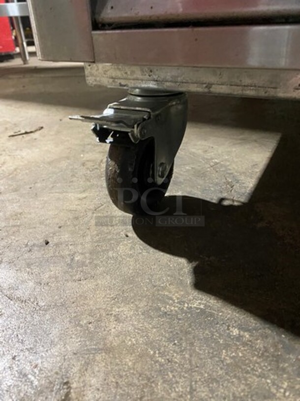 LATE MODEL! 2020 Bison Commercial Single Door Reach In Cooler! Poly Coated Racks! All Stainless Steel! On Casters! Model: BRR21 SN: BRR2100320080500K80011 115V 60HZ 1 Phase! Working When Removed! - Image 8 of 10