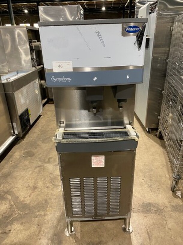 LATE MODEL! 2019 Follett Commercial Ice And Water Dispenser! All Stainless Steel! On Legs! Symphony Series Model: 25FB425W 115V 60HZ 1 Phase