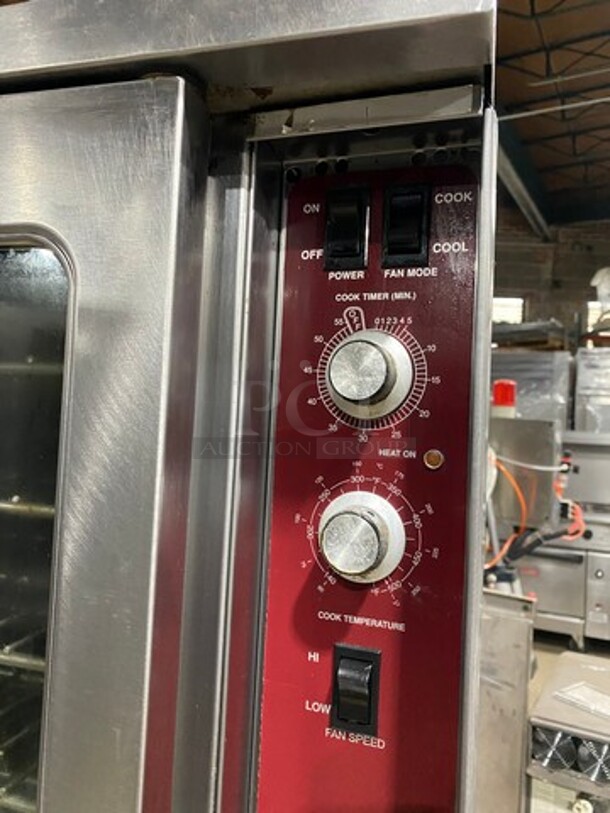 Southbend Commercial Natural Gas Powered Double Deck Convection Oven! With View Through Doors! Metal Oven Racks! All Stainless Steel! On Legs! 2x Your Bid Makes One Unit! WORKING WHEN REMOVED! - Image 7 of 9