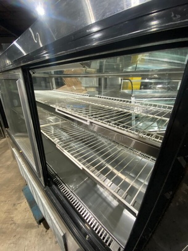 Leader Commercial Refrigerated Bakery/Deli Case! With Slanted Front Glass! With Sliding Rear Access Doors! All Stainless Steel Body! Model: HBK77 SN: PS063232 115V 60HZ 1 Phase - Image 6 of 9