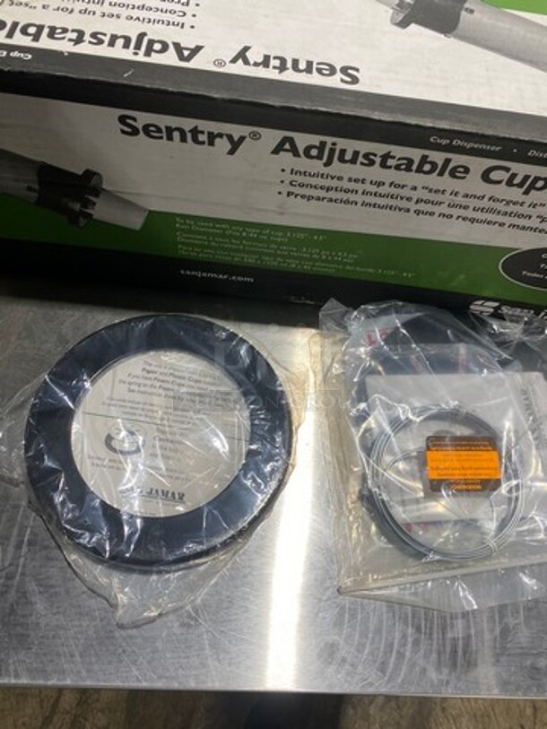 NEW! IN THE BOX! San Jamar Adjustable Fit Cup Dispenser! 2x Your Bid! - Image 7 of 7