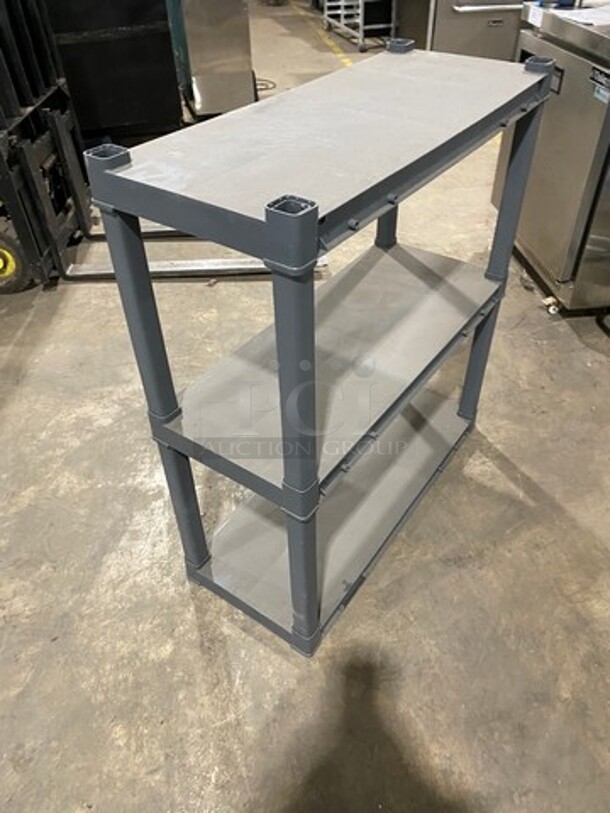 Sterilite Grey Poly Shelf! - Image 3 of 5