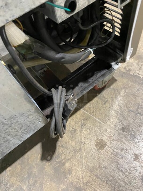 LATE MODEL! 2017 Leader Commercial Refrigerated Sandwich Prep Table! With 2 Door Underneath Storage Space! With Commercial Cutting Board! All Stainless Steel! On Casters! Model: LM36 SN: GA03M0902A 115V 60HZ 1 Phase - Image 10 of 10