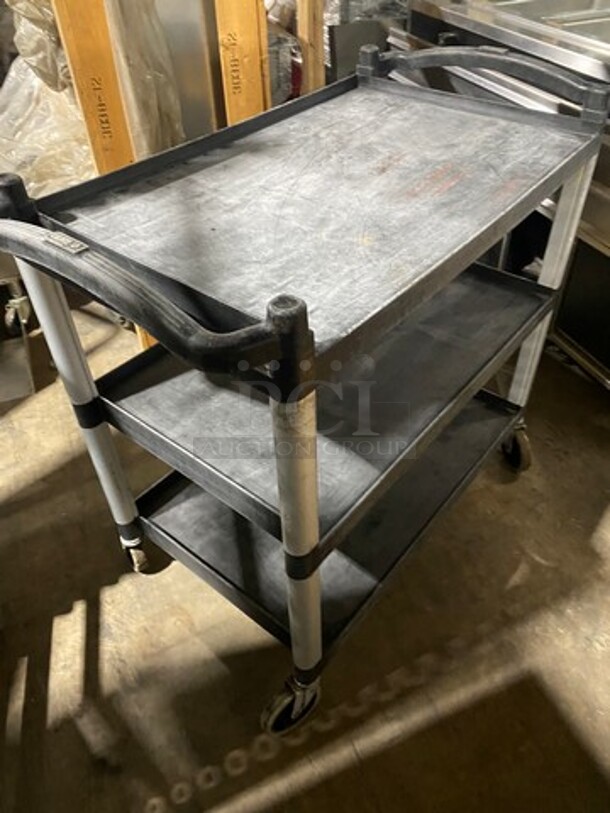 Cambro Commercial 3 Tier Poly Utility Cart! On Casters! - Image 4 of 8