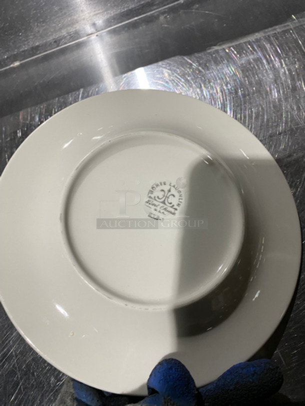 ALL ONE MONEY! Homer Laughlin White Ceramic Plates! Includes Cres Cor Dish Transport Cart! On Casters! - Image 6 of 10