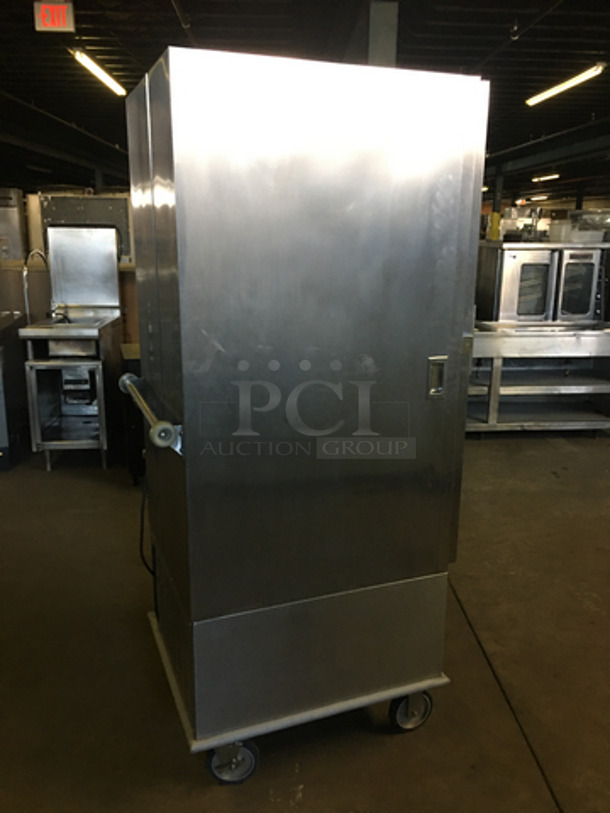 Victory Commercial Refrigerated Mobile Food Cabinet! Holds Full Size Trays! With Rack Holders! All Stainless Steel! On Casters! Model: ACRS-1D-S7-STS 115V 60HZ 1 Phase - Image 4 of 7