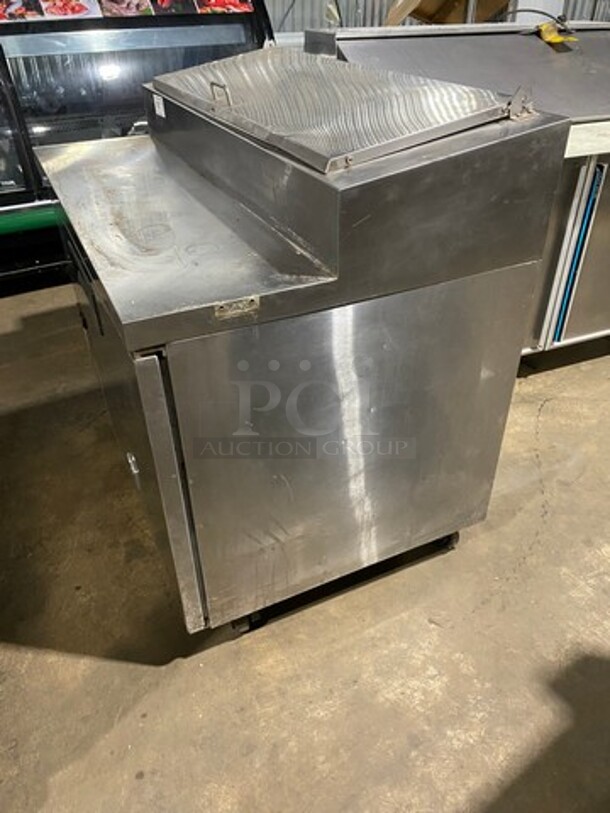 Kelvinator Commercial Refrigerated Pizza Prep Table! With Single Door Storage Space! All Stainless Steel! On Casters! Model: KCPT50.6 115V - Image 3 of 9