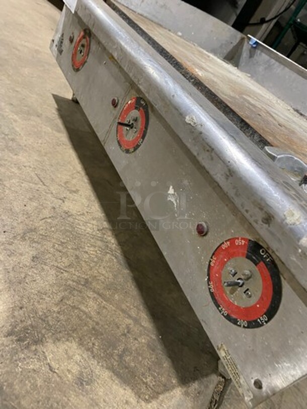 Star Max Commercial Countertop Electric Powered Flat Top Griddle! With Back And Side Splashes! All Stainless Steel! On Small Legs! - Image 6 of 7