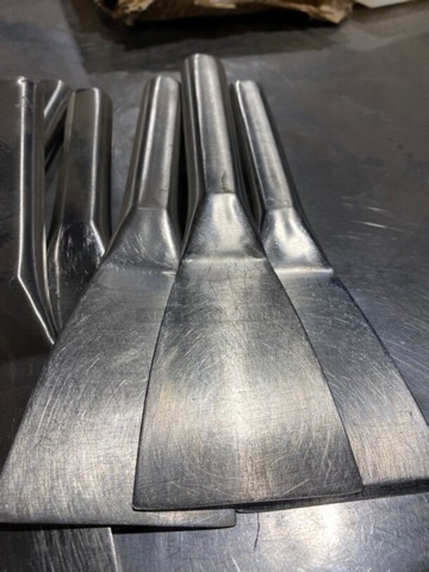 ALL ONE MONEY! Rolled Ice Cream Scraper! All Stainless Steel! - Image 2 of 5