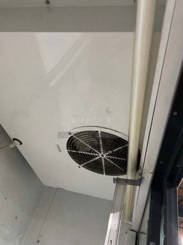 True Commercial 2 Door Cooler Merchandiser! With View Through Doors! Poly Drink Racks! All Stainless Steel! On Legs! Model: TSD47G SN: 14353538 115V 60HZ 1 Phase - Image 6 of 8