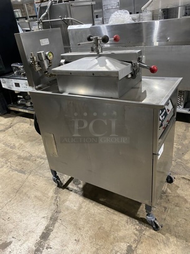Henny Penny Commercial Electric Powered Pressure Fryer! All Stainless Steel! On Casters! Model: 500 - Image 2 of 10