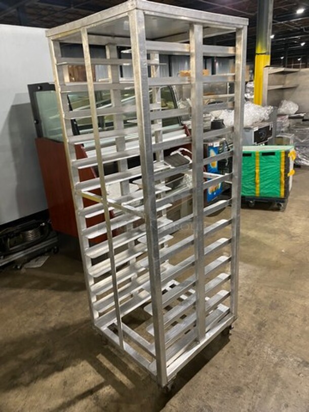 Metal Commercial Pan Transport Rack! On Casters! - Image 2 of 6