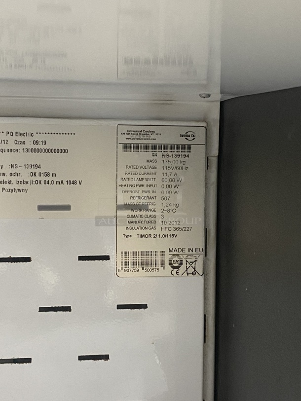 UNIVERSAL COOLERS Open Refrigerated Grab N Go Display Merchandizer! 115V/60Hz/ Serial NS-139194 - Image 6 of 7