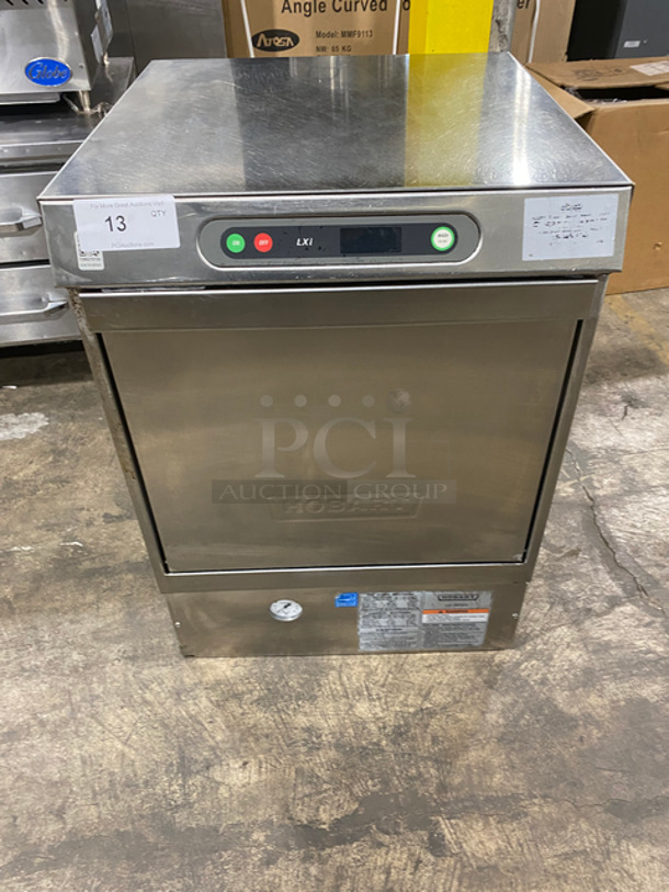 Hobart Commercial Under Counter Dishwasher! All stainless Steel! Model: LXIC SN: 231140527 120V 60HZ 1 Phase