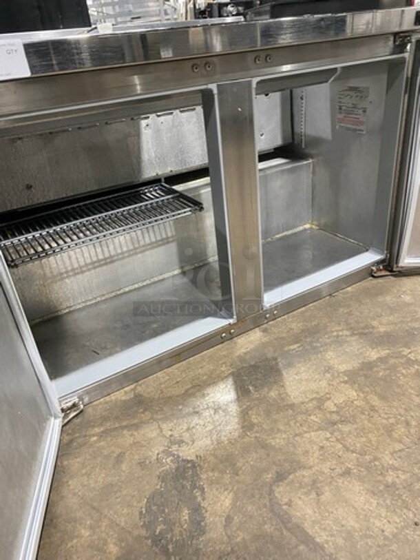 Continental Commercial Refrigerated Sandwich Prep Table! With 2 Door Underneath Storage Space! All Stainless Steel! Model: SW4812 SN: 15742637 115V 60HZ 1 Phase - Image 6 of 8