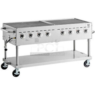 BRAND NEW IN BOX! Backyard Pro Model 554C3H860 60" Stainless Steel Floor Style Liquid Propane Outdoor Grill